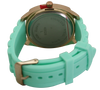 OLIVIA PRATT ROSE GOLD AND RHINESTONE SILICONE STRAP WATCH