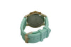 OLIVIA PRATT RHINESTONE BEZEL SILICONE STRAP WATCH