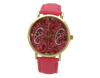 OLIVIA PRATT PAISLEY FACE LEATHER STRAP WATCH