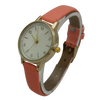 OLIVIA PRATT SMALL FACE AND GOLD DETAIL LEATHER STRAP WATCH