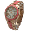 Olivia Pratt Two-Toned Gold and Bright Color Metal Women Watch