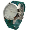 OLIVIA PRATT COLORFUL AND FLORAL PRINT METAL WATCH
