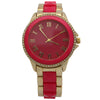 Olivia Pratt Two-Toned Vibrant Colors and Rhinestones Women Watch