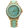 Olivia Pratt Two-Toned Vibrant Colors and Rhinestones Women Watch