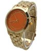 Olivia Pratt Gold and Solid Color Face Women Watch