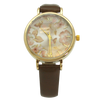 OLIVIA PRATT PETITE LEATHER VINTAGE ROSES WATCH