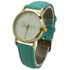 OLIVIA PRATT QUEEN FACE LEATHER STRAP WATCH