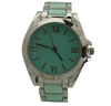 OLIVIA PRATT TWO TONE PASTEL COLORS AND METAL WATCH