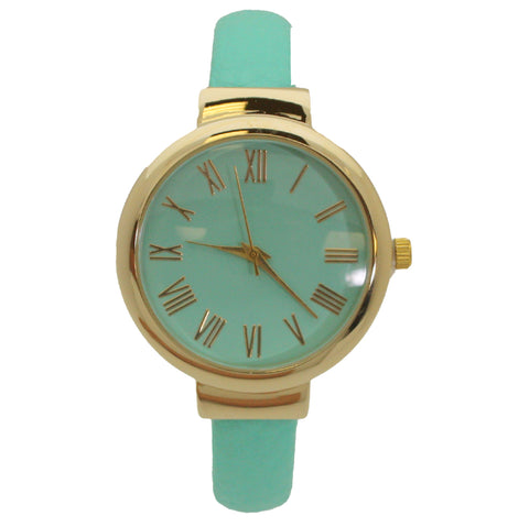 OLIVIA PRATT CLASSY STYLE TEAL BANGLE WATCH