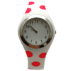 Olivia Pratt Polka Dots Silicone Band Women Watch