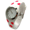 Olivia Pratt Polka Dots Silicone Band Women Watch