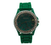 Olivia Pratt Every Day Silicone and Rhinestones Colorful Women Watch