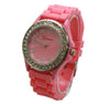 Olivia Pratt Every Day Silicone and Rhinestones Colorful Women Watch