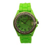 Olivia Pratt Every Day Silicone and Rhinestones Colorful Women Watch