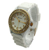 Olivia Pratt Every Day Silicone and Rhinestones Colorful Women Watch