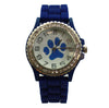 Olivia Pratt Every Day Silicone Paw and Rhinestones Colorful Women Watch