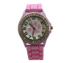 Olivia Pratt Every Day Silicone Paw and Rhinestones Colorful Women Watch