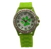 Olivia Pratt Every Day Silicone Paw and Rhinestones Colorful Women Watch