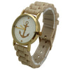 OLIVIA PRATT ANCHOR EMBLEM SILICONE BAND WATCH