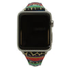 Olivia Pratt Printed Skinny Leather Apple Watch Band