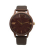 Olivia Pratt Soft Solid Color Round Face Women Watch