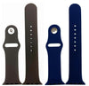 Olivia Pratt 2 Pack Solid Silicone Apple Watch Band