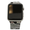 Olivia Pratt Metallic Snake Snap-Button Apple Watch Band