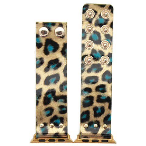 Olivia Pratt Glossy Animal Snap-Button Apple Watch Band