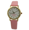 OLIVIA PRATT I DONUT CARE PINK LEATHER STRAP WATCH