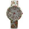 Olivia Pratt Floral Stretch Bold Numbers Women Watch