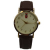 Olivia Pratt Textured Faux Leather Owl Face Women Watch
