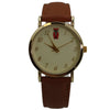 Olivia Pratt Textured Faux Leather Owl Face Women Watch