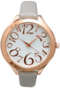 Olivia Pratt Artistic Numeral Leather Strap Watch