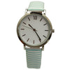 Olivia Pratt Stripped Pastel Colors Faux Leather Women Watch