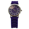 OLIVIA PRATT PETITE STAINLESS STEEL SILICONE STRAP WATCH