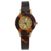 OLIVIA PRATT RHINESTONE TORTOISE BANGLE WATCH