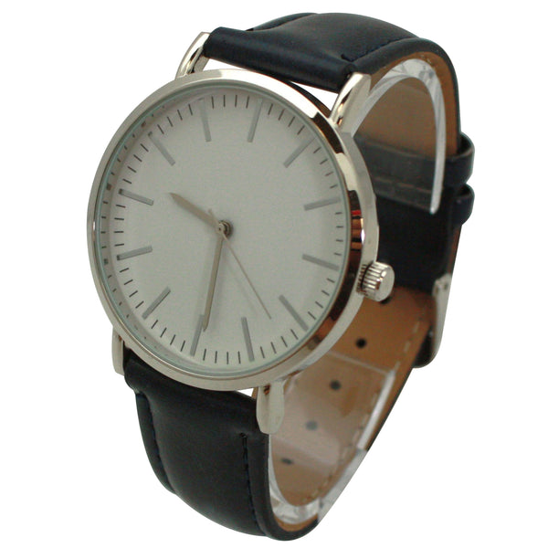 Olivia Pratt Big Face Slim Every Day Faux Leather Women Watch