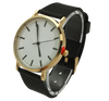 OLIVIA PRATT CLASSIC LARGE BEZEL HARD SILICONE STRAP WATCH