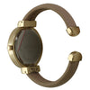 Olivia Pratt Gold-Accented Leather Bangle Fashion Watch With Gradient Face