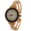 Olivia Pratt Metallic Round Face Bangle Women Watch