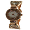 Olivia Pratt Rhinestones and Textured Classy Women Watch