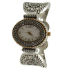 Olivia Pratt Rhinestones and Textured Classy Women Watch