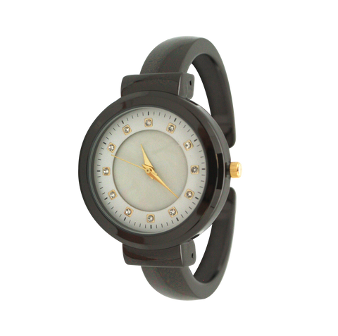 OLIVIA PRATT THIN METAL BANGLE WATCH