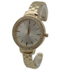 OLIVIA PRATT THIN TEXTURED METAL BANGLE WATCH