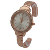 OLIVIA PRATT THIN TEXTURED METAL BANGLE WATCH