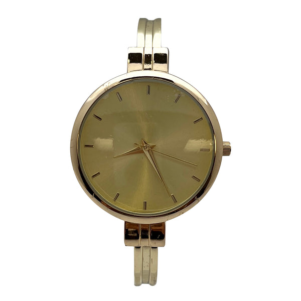 Olivia Pratt Big Face Minimalist Bezel Bangle Women Watch