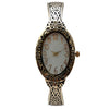 Olivia Pratt Oval Face Elegant Textured Bangle Women Watch