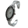 Olivia Pratt Oval Face Elegant Textured Bangle Women Watch