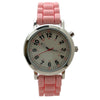 Olivia Pratt Luminous Dial Easy Read Medical Professionals Silicone Band Women Watch
