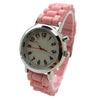 Olivia Pratt Luminous Dial Easy Read Medical Professionals Silicone Band Women Watch